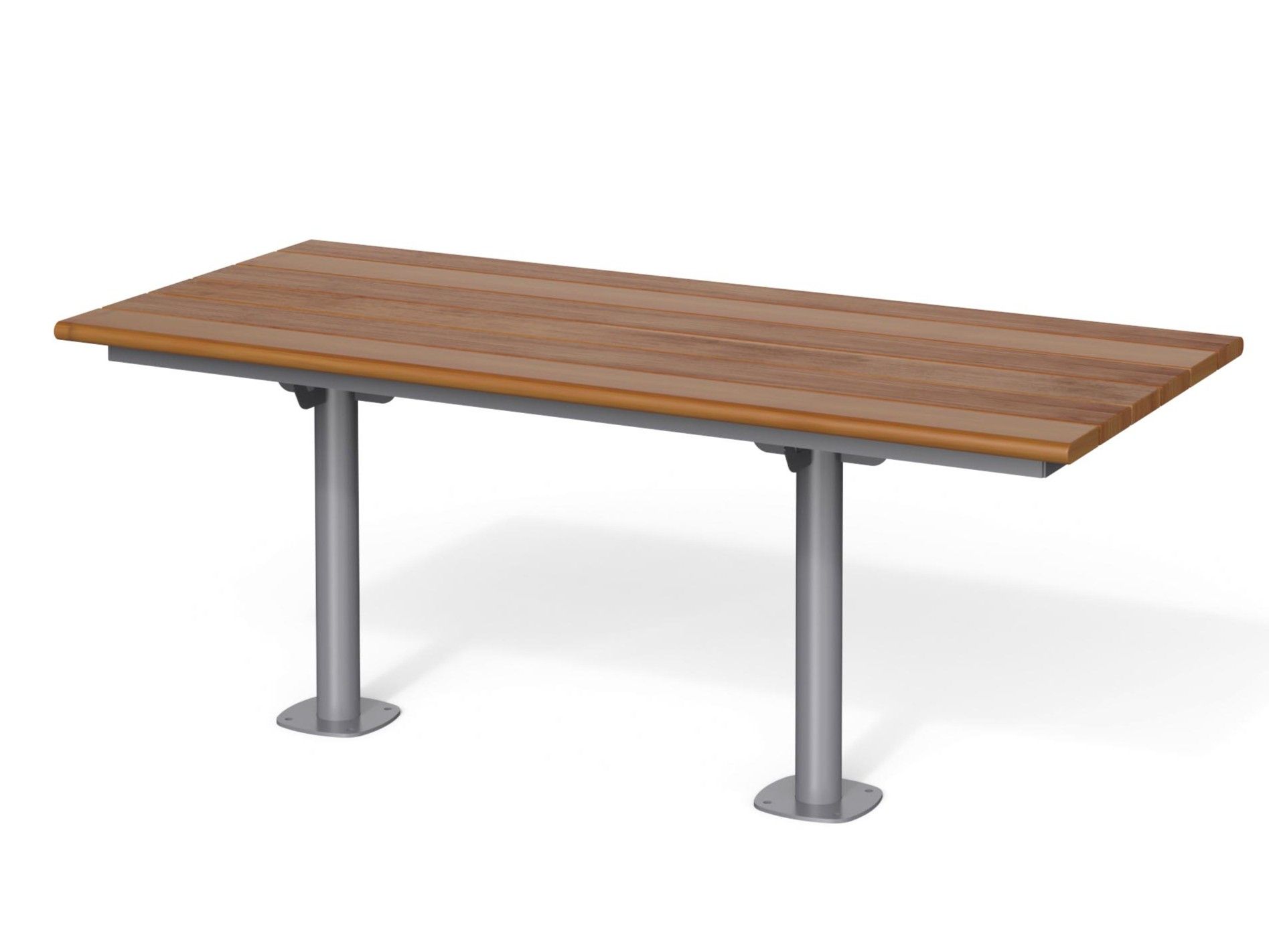 Прямоугольный стол для общественных мест из стали и дерева Metalco Break Time W ARCH-00028985