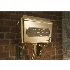 TC814HLPB Бачок из полированной латуни высокого уровня Thomas Crapper