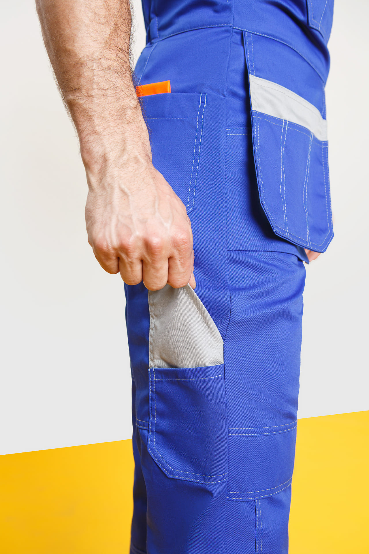 65257 Костюм "Профессионал-2" василек-светло-серый  Летняя спецодежда  размер 64-66/158-164  - Вид №18