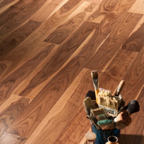 Паркетная доска Coswick Классическая Американский 127мм Лак Орех американский Рустик (Гладкая) 600…2100х127 мм 13543101 - Вид №3