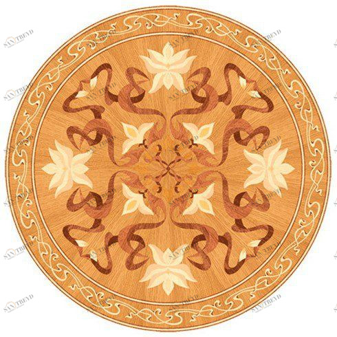 Художественный паркет Da Vinci Розетка 26-174 Дуб Селект (Гладкая) х1000диаметр мм 260090174