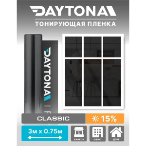 91475514 Пленка самоклеящаяся для стекла Daytona MP1200075030 0.75x3 м, цвет черный STLM-0825472