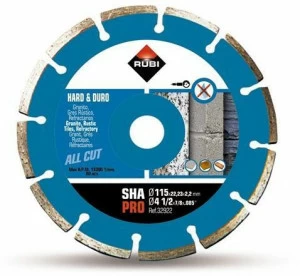 RUBI Сегментированный алмазный диск для твердых материалов