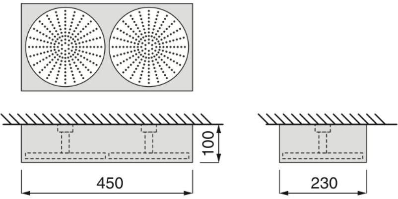 Boffi Потолочная лейка душа с 2 струями Wings sun-id-1449847 - Вид №1