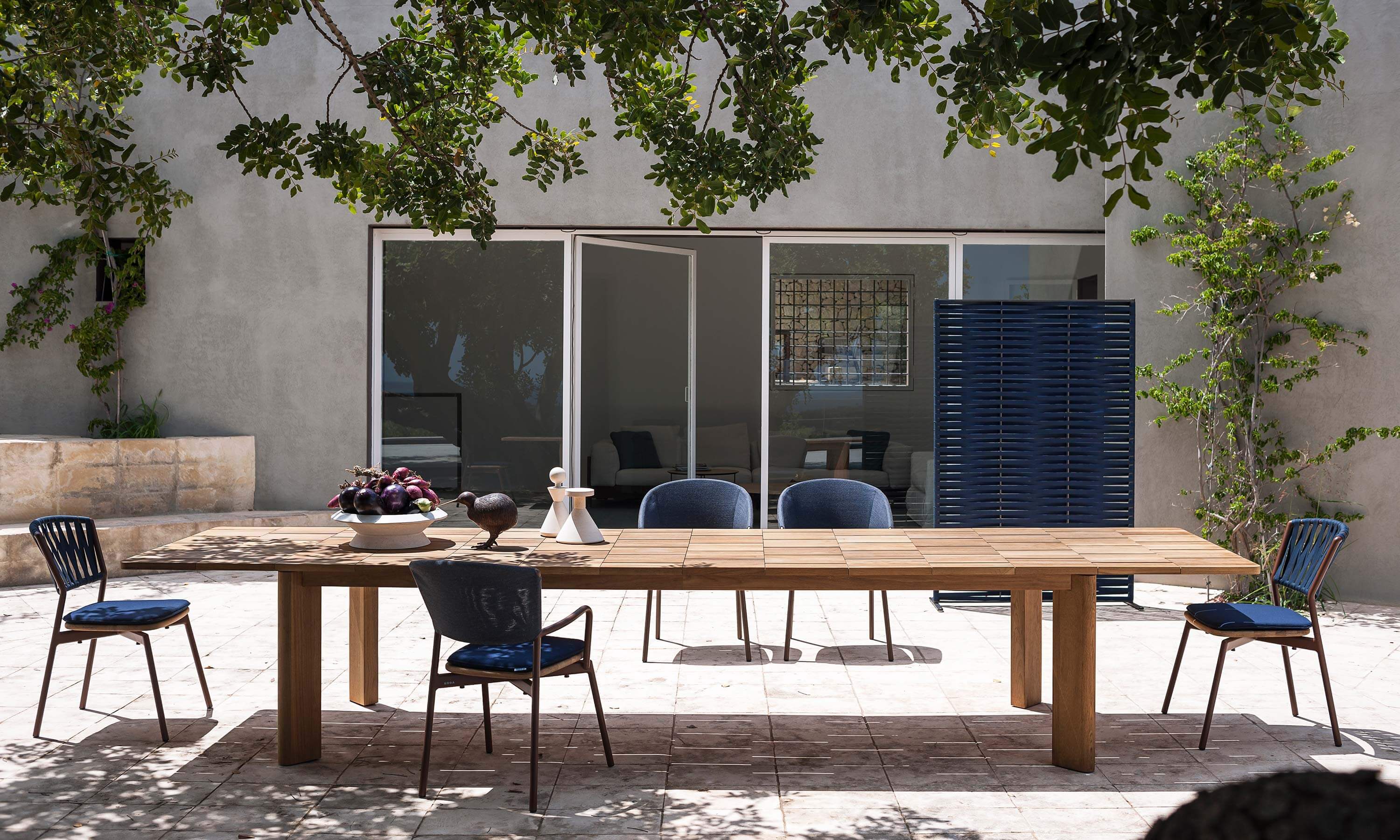 Выдвижной садовый стол из тикового дерева RODA кирпич ARCH-00034531 - Вид №1