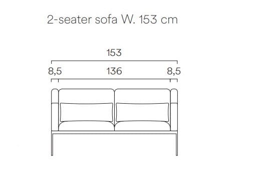 2-местный тканевый диван FREZZA Fedra ARCH-00075574 - Вид №2