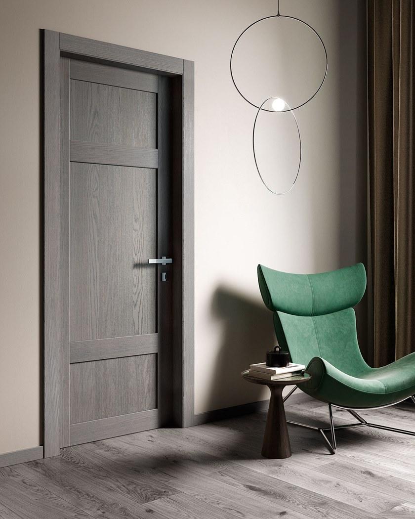 GAROFOLI Распашная деревянная дверь в современном стиле со скрытыми петлями Moderno sun-id-1438291 - Вид №3