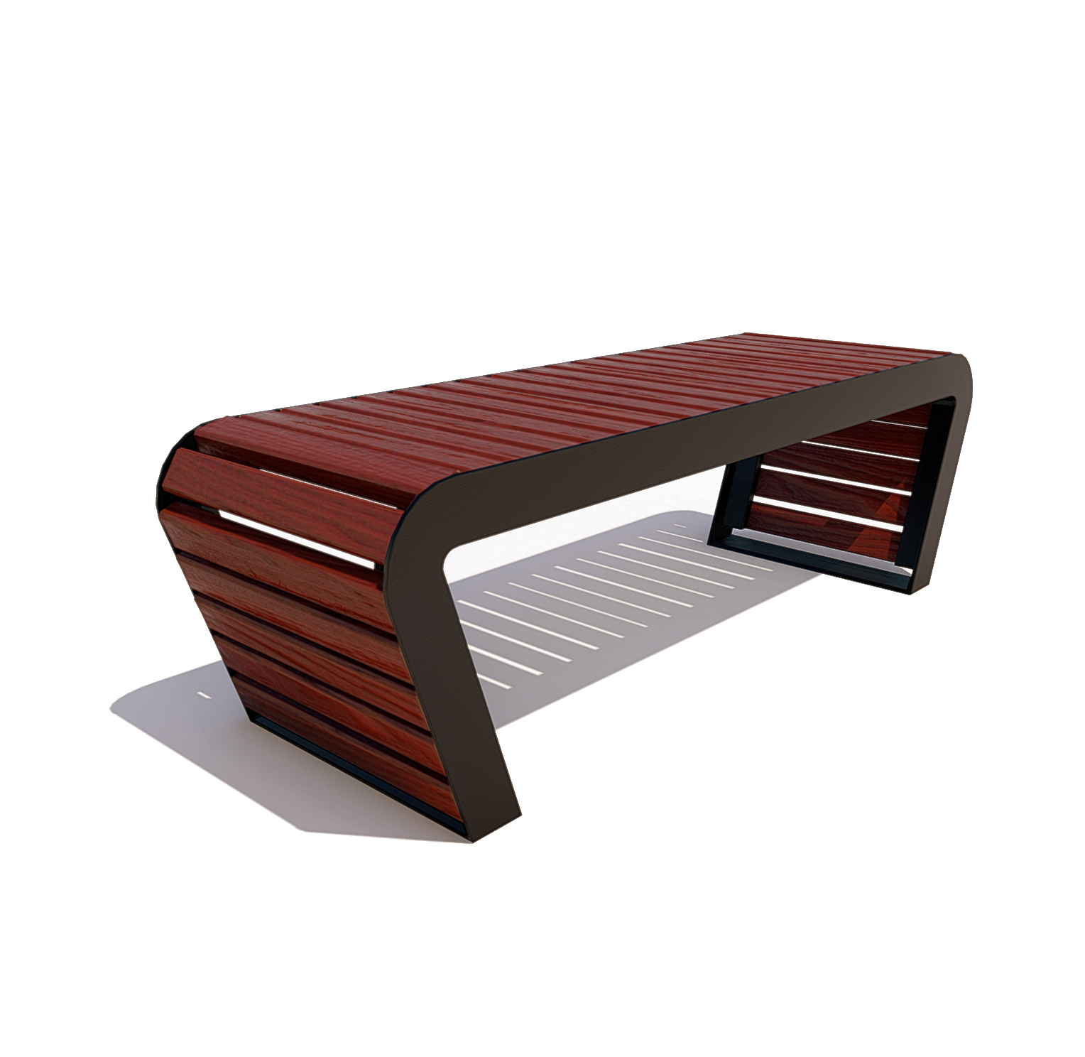 TEBS02.01.01-MS.EU ТЕРРИ 02 без спинки, скамья парковая LAB.Space  - Вид №1