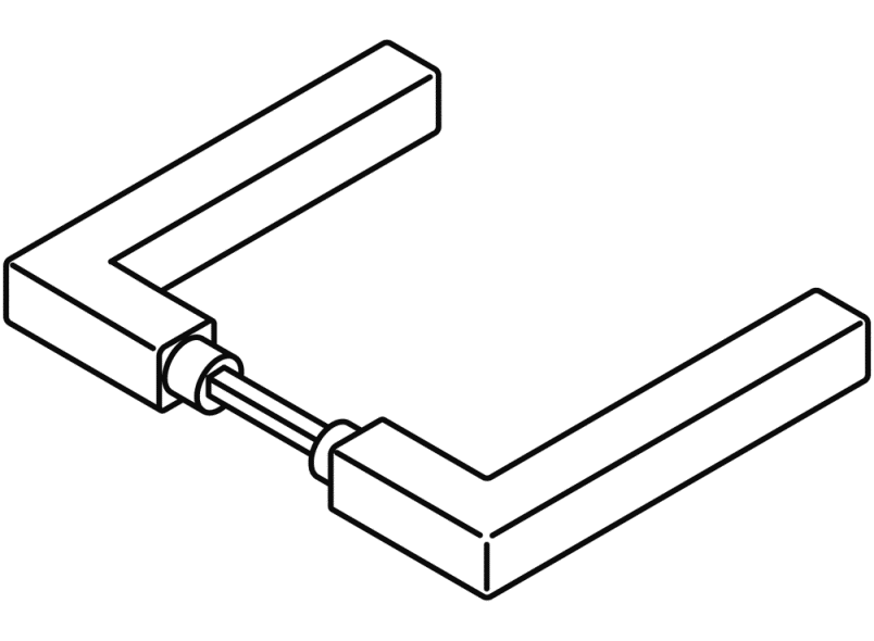 101XAH Дверная ручка (х-техник) HEWI System 100 | Edelstahl  - Вид №2