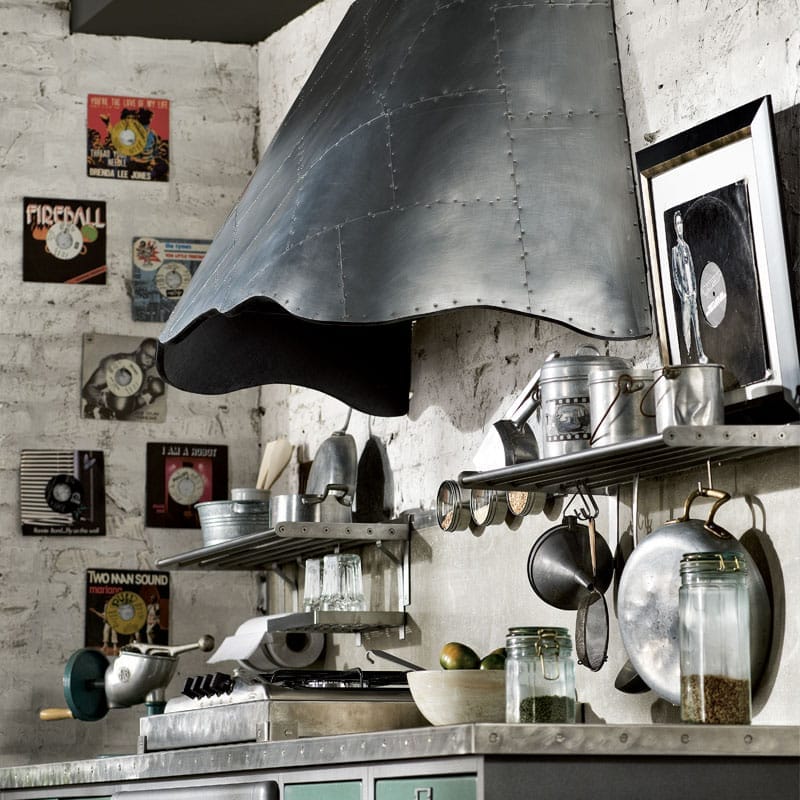 Кухня из нержавеющей стали с островом Marchi Cucine Vintage Style ARCH-00090833 - Вид №7