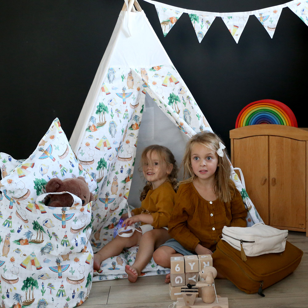 Тканевая корзина Native Party VAMVIGVAM NATIVE PARTY 282056 Белый;желтый;зеленый Santreyd  - Вид №5