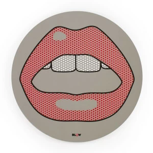 Зеркало настенное круглое 70 см красное Mouth SELETTI ДИЗАЙНЕРСКИЕ 00-3882994 Красный