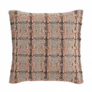 Подушка Checks terracotta от GAN GAN ОРНАМЕНТ 321545 Серый