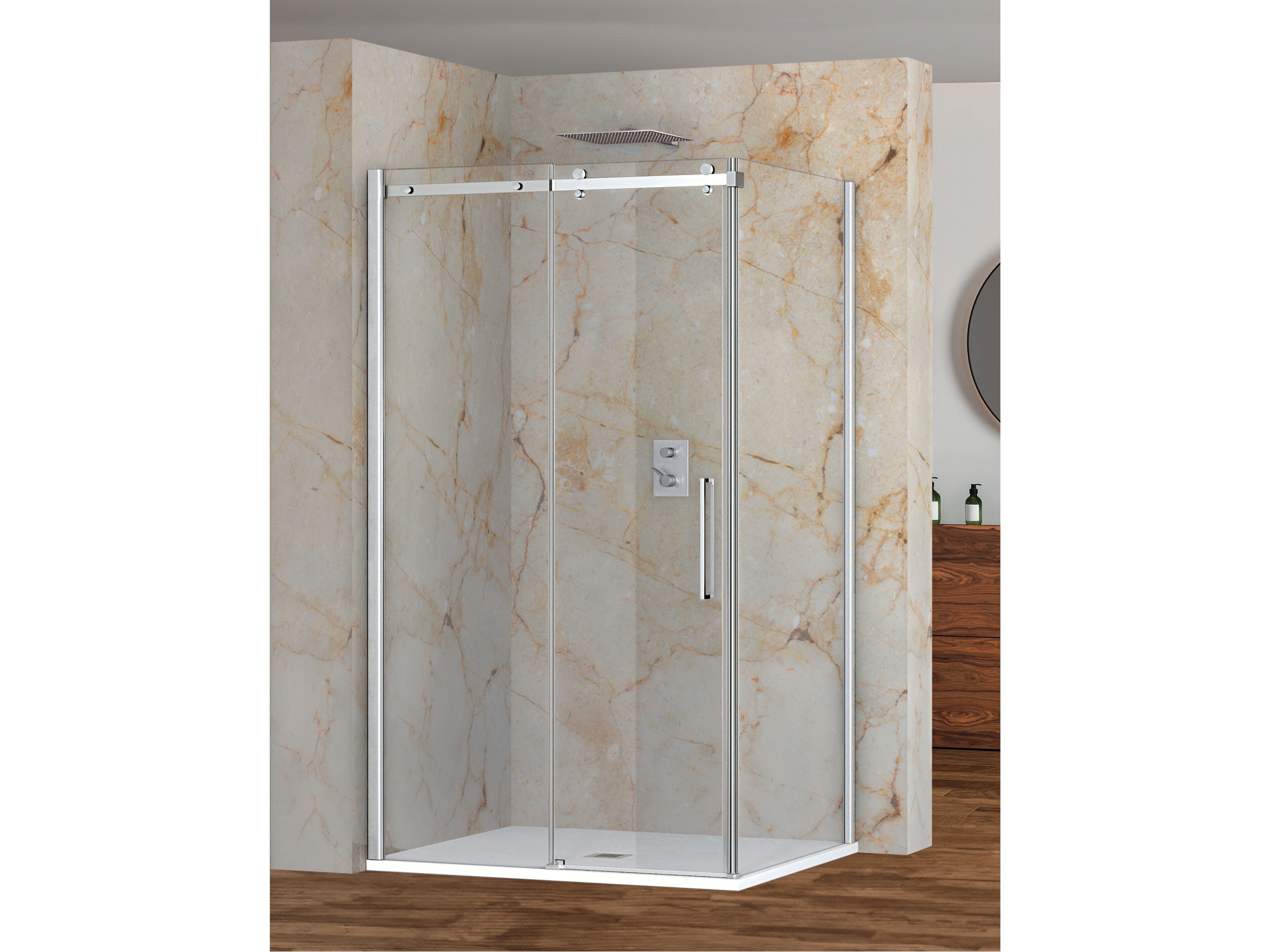 Угловая душевая кабина с раздвижной дверью Metidea Elegant ARCH-00015760