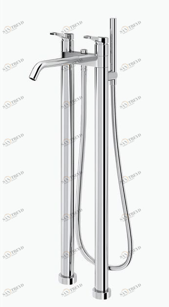 ABOUTWATER Напольный смеситель для ванны с ручным душем Al/23 Fantini Rubinetti sun-id-1425015