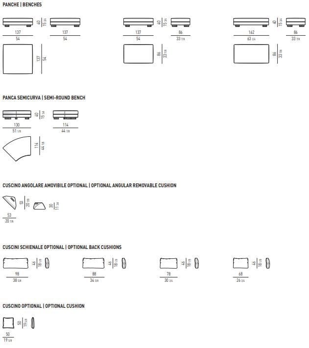 Модульный тканевый диван Minotti DANIELS ARCH-00025721 - Вид №9
