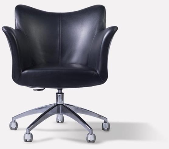 MORADA Вращающееся кресло с кожаной обивкой и подлокотниками Jenn Jenn dskc - Вид №1