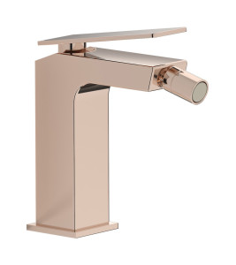 Смеситель для биде на 1 отверстие в комплекте с донным клапаном. WE ARE IB k3220rs Rose Gold K3