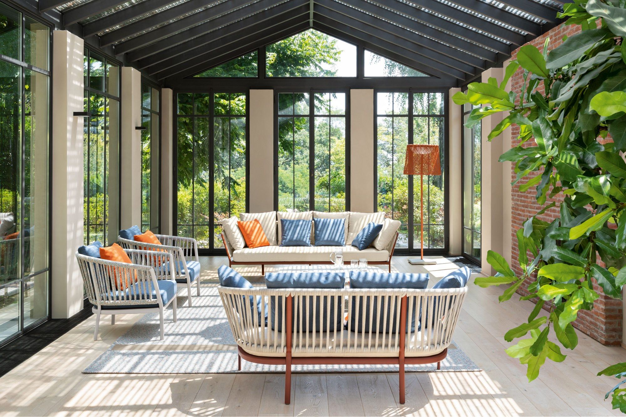 Алюминиевый и тканевый садовый стул с подлокотниками FAST Ria ARCH-00000336 - Вид №1