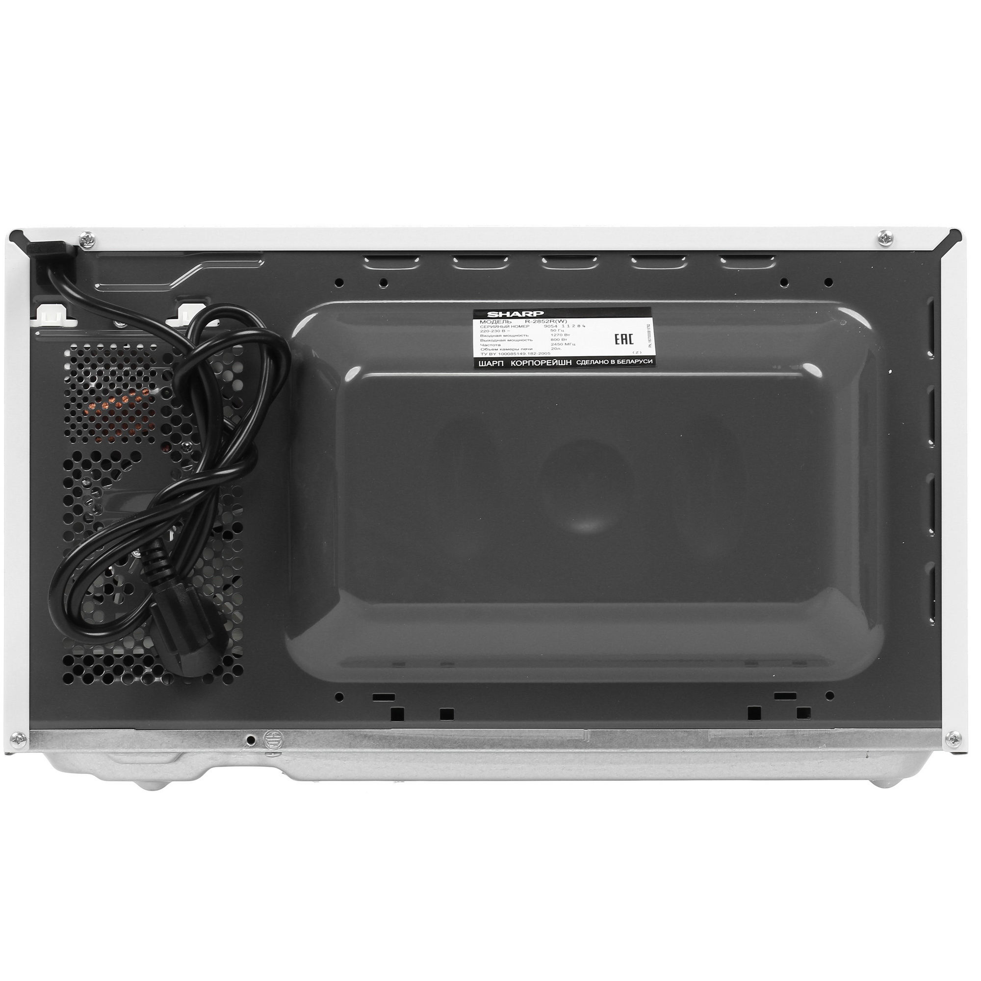 1109723 Микроволновая печь Sharp R2852RW белый STDN-0053874 - Вид №6