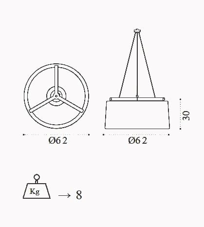 Веревка открытый подвесной светильник Ethimo ARCH-00116777 - Вид №5
