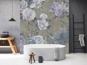 Architects Paper Обои с цифровой печатью и цветочными мотивами под ткань Walls by patel ii