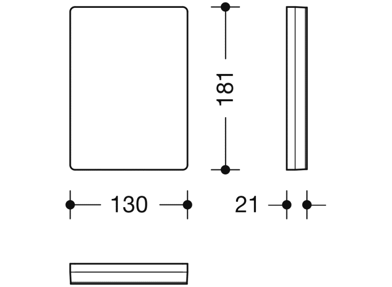 950.50.10040 монтажная пластина с крышкой HEWI Stützen  - Вид №3