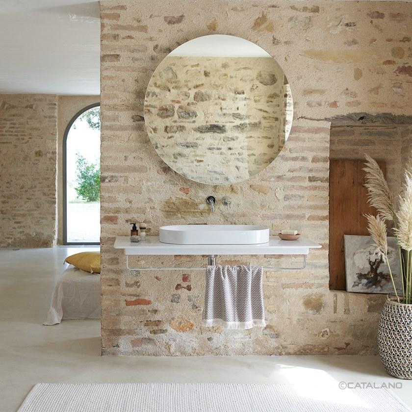 Подвесная раковина настенная овальная CERAMICA CATALANO Horizon белая sun-id-1348325 - Вид №1