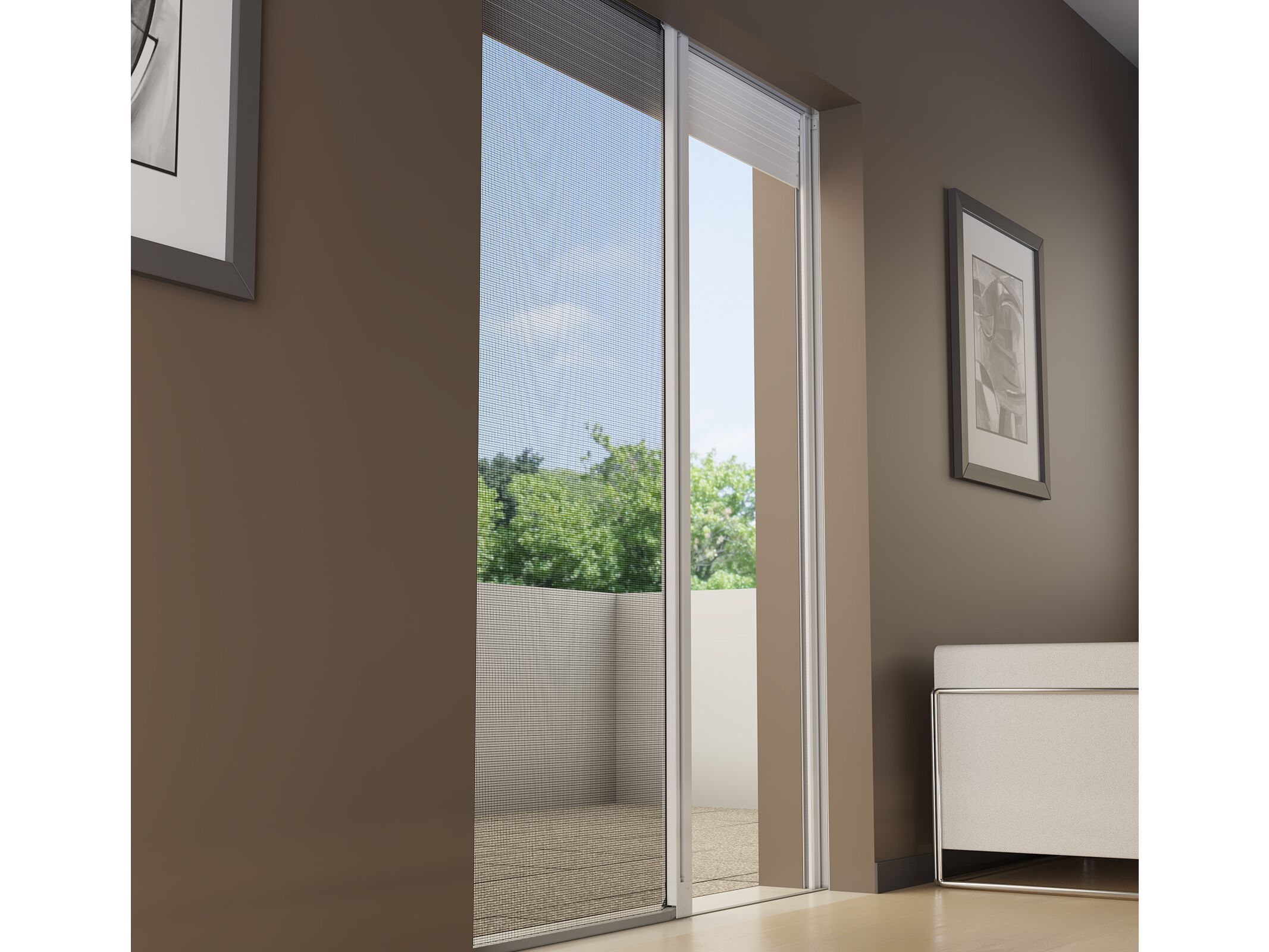 Боковая встраиваемая раздвижная москитная сетка Mv Line противомоскитные сетки-встраиваемые сбоку ARCH-00108232