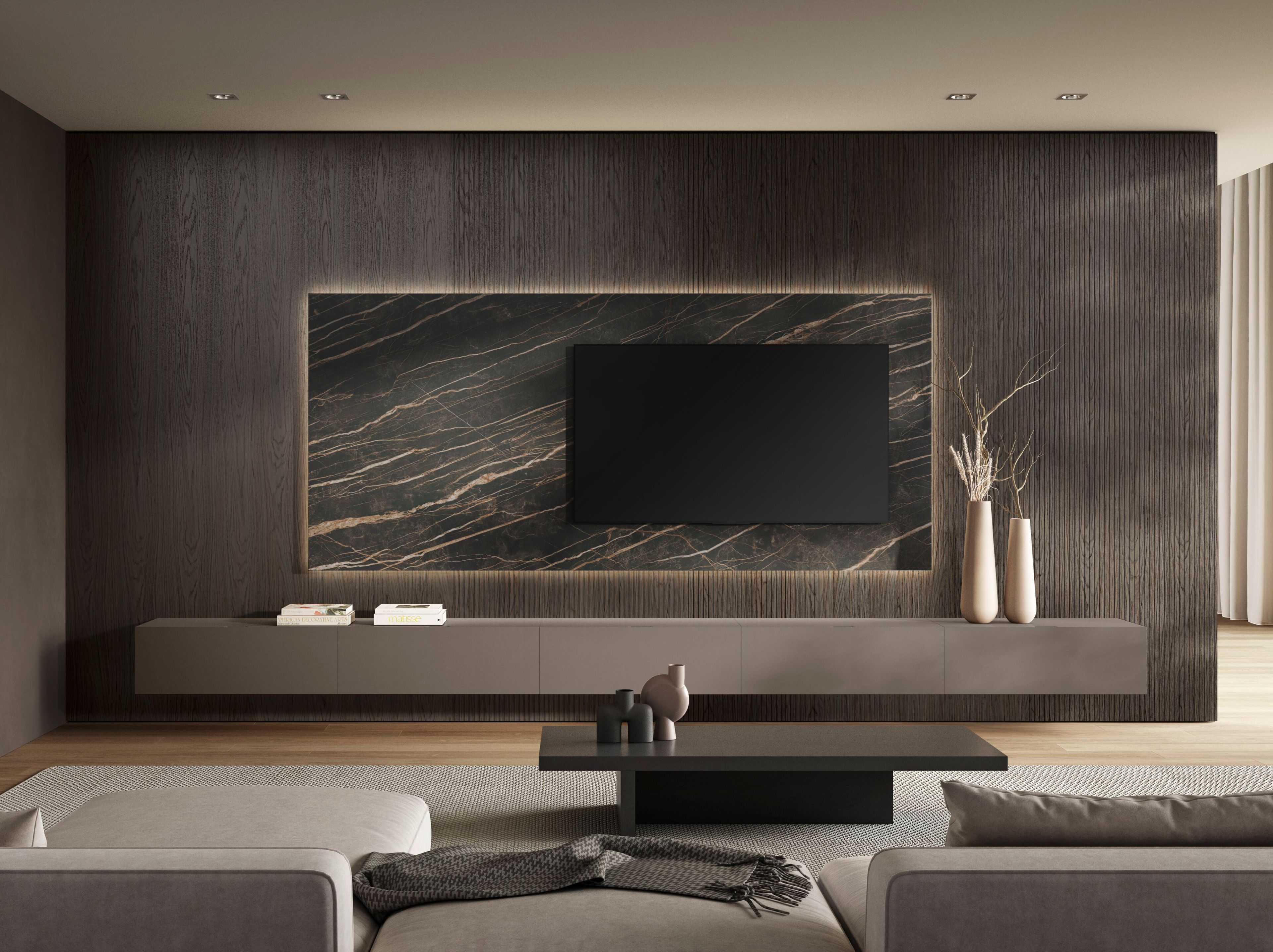 Деревянная оборудованная стена Olivieri CUBE 6 ARCH-00123672