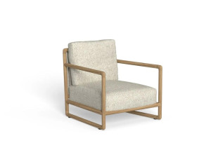 Тканевое садовое кресло с подлокотниками