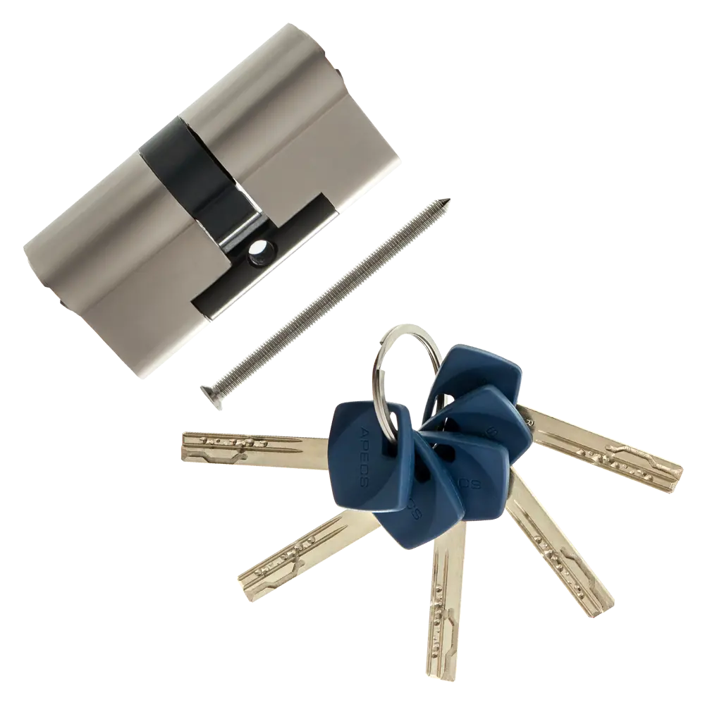 Цилиндр Apecs Premier XR-60-NI, 30x30 мм, ключ/ключ, цвет никель ЦИЛИНДР APECS PREMIER XR-60-NI КЛЮЧ-КЛЮЧ STLM-2038263 - Вид №1