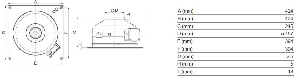 Vortice Центробежный канальный вентилятор настенный для интерьеров Ca md e w 16134 - Вид №4