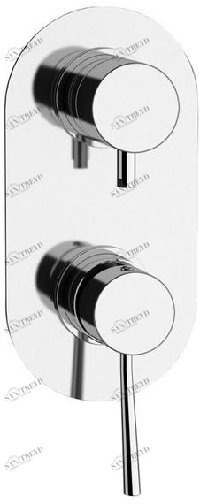 Remer Rubinetterie Смеситель для душа с переключателем и тарелкой Minimal N 94