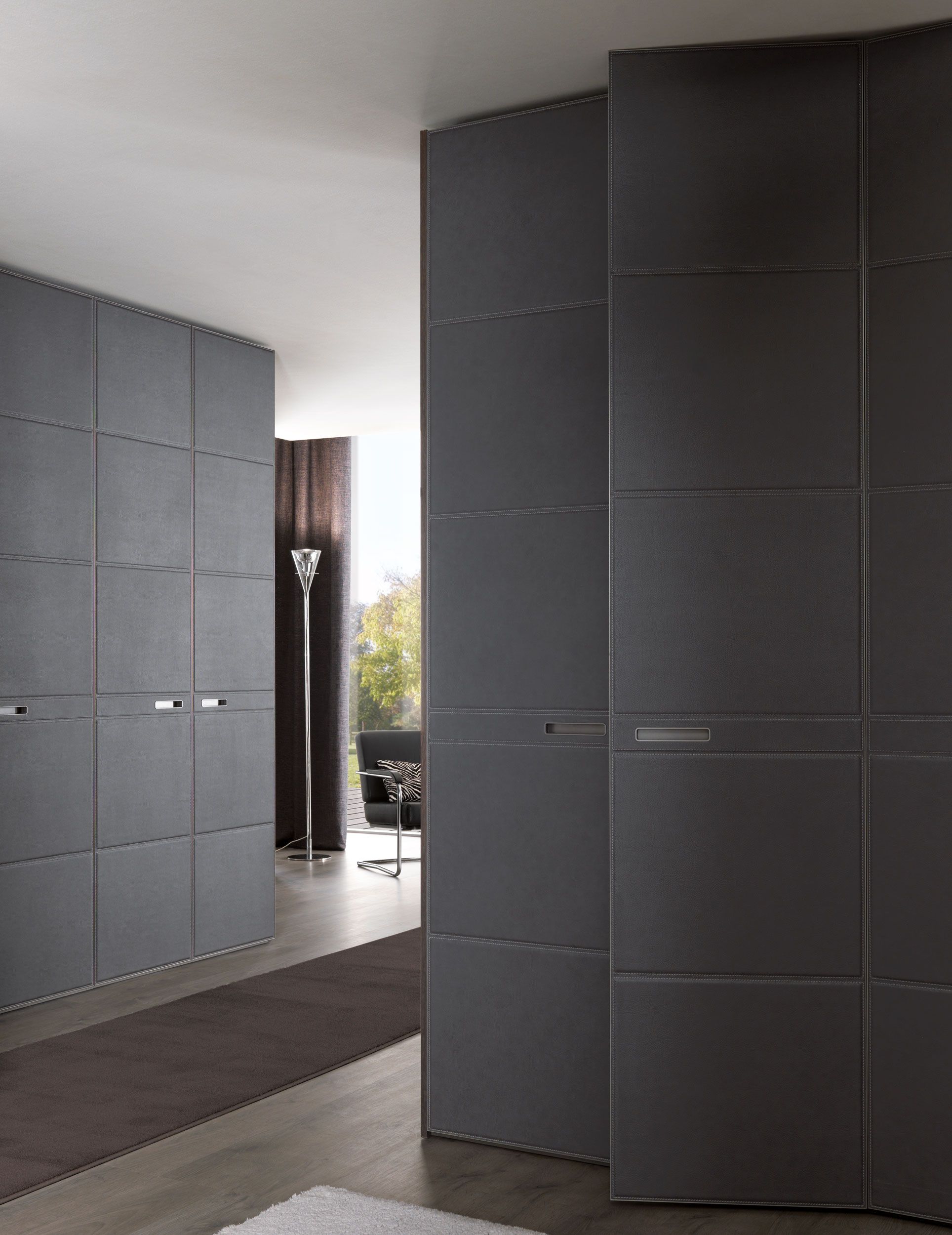 Секционный шкаф из искусственной кожи MisuraEmme LONDON ARCH-00024167 - Вид №2