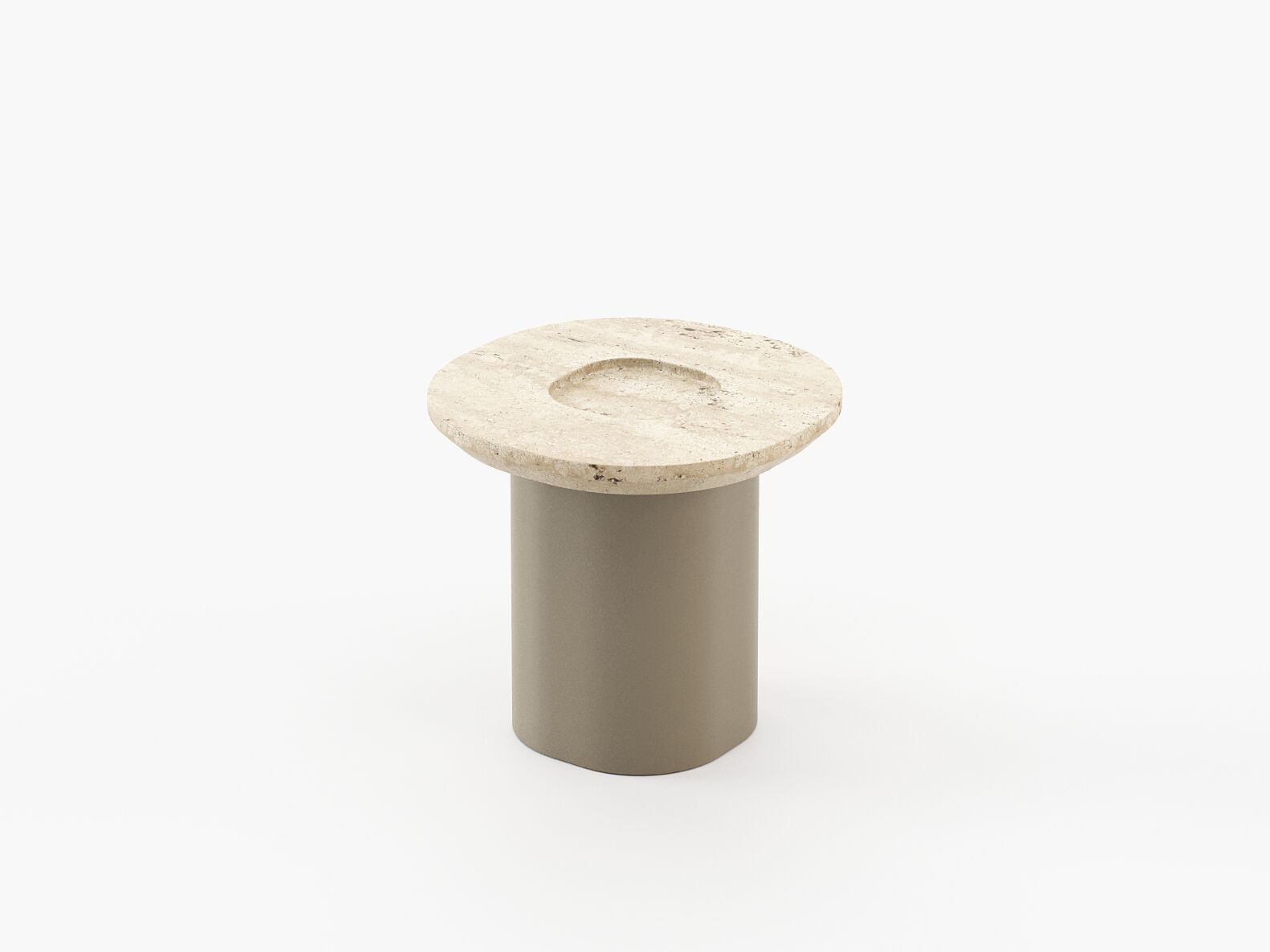 Квадратный журнальный столик из травертина Laskasas Essence ARCH-00100236 - Вид №10