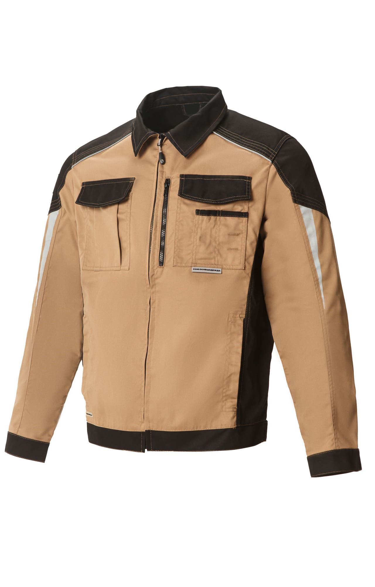 70073 Костюм  NEW бежевый с черным STATUS  Летняя спецодежда  размер 64-66/182-188  - Вид №1