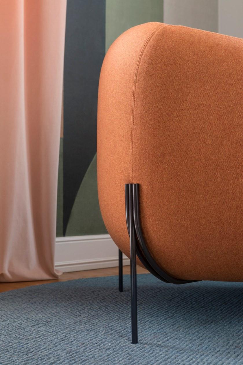 Saba Italia Кресло из ткани со съемным чехлом с подлокотниками Geo sun-id-1374537 - Вид №8