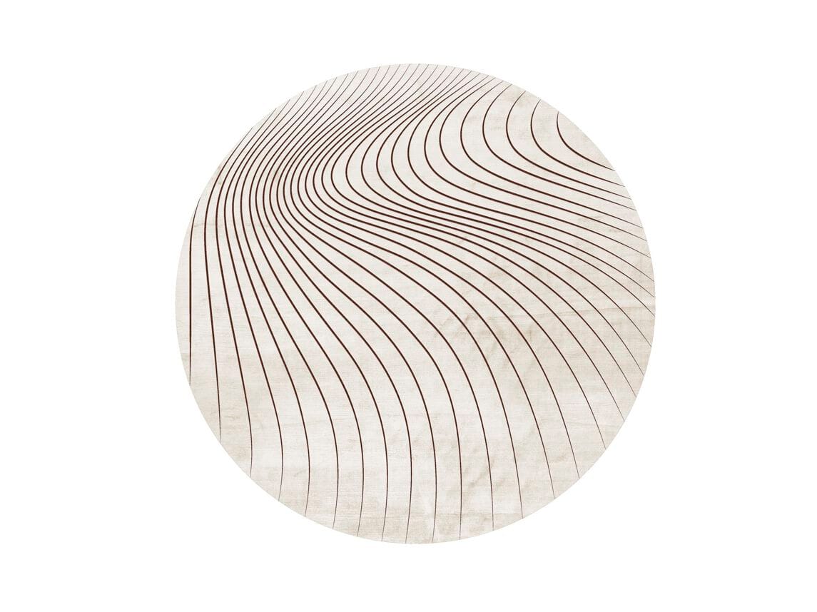 Бамбуковый Шелковый круглый ковер Giorgetti Giorgetti Maserati Edition ARCH-00131792