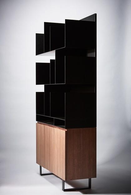 REDA AMALOU DESIGN Открытый книжный шкаф из стали и дерева sun-id-1443162 - Вид №2