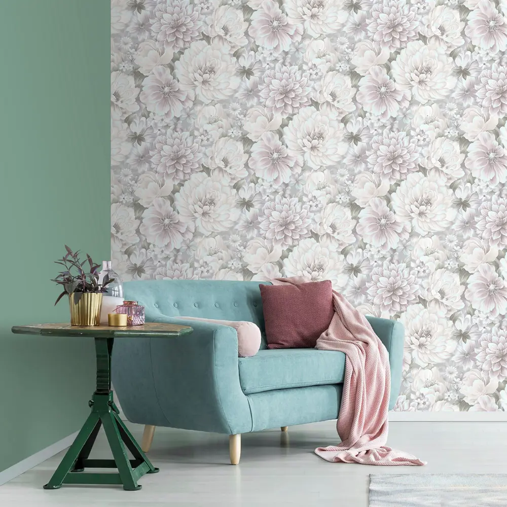 Erismann Laure — флизелиновые обои зеленого цвета для стильного интерьера 89372667 Laura STLM-0837788 - Вид №4