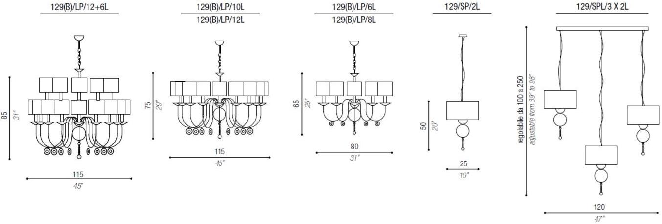 Aiardini Люстра отраженного света с кристаллами Gabriel sun-id-1461453 - Вид №3