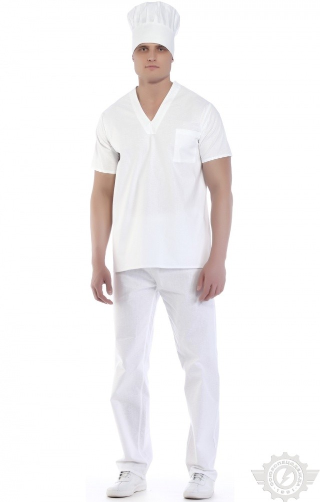 60864 Костюм пекаря  Повар  размер 44-46/170-176 Спецодежда  - Вид №7
