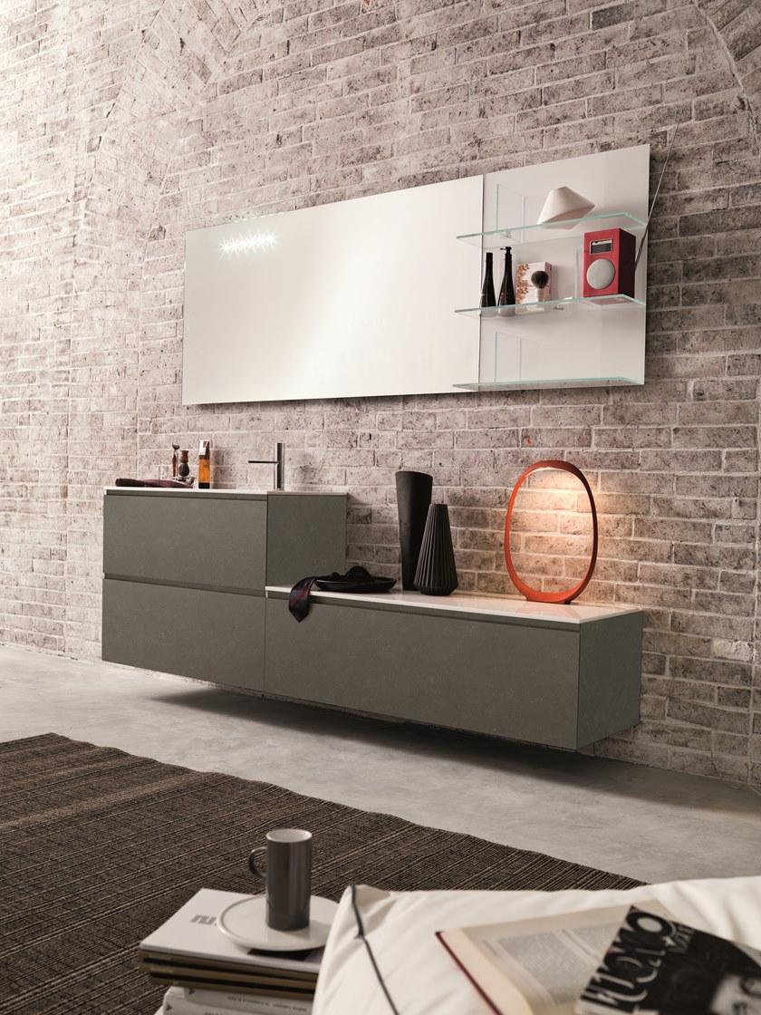 ARTELINEA Модульная тумба под умывальник из хрусталя с ящиками Domino sun-id-1357907 - Вид №5