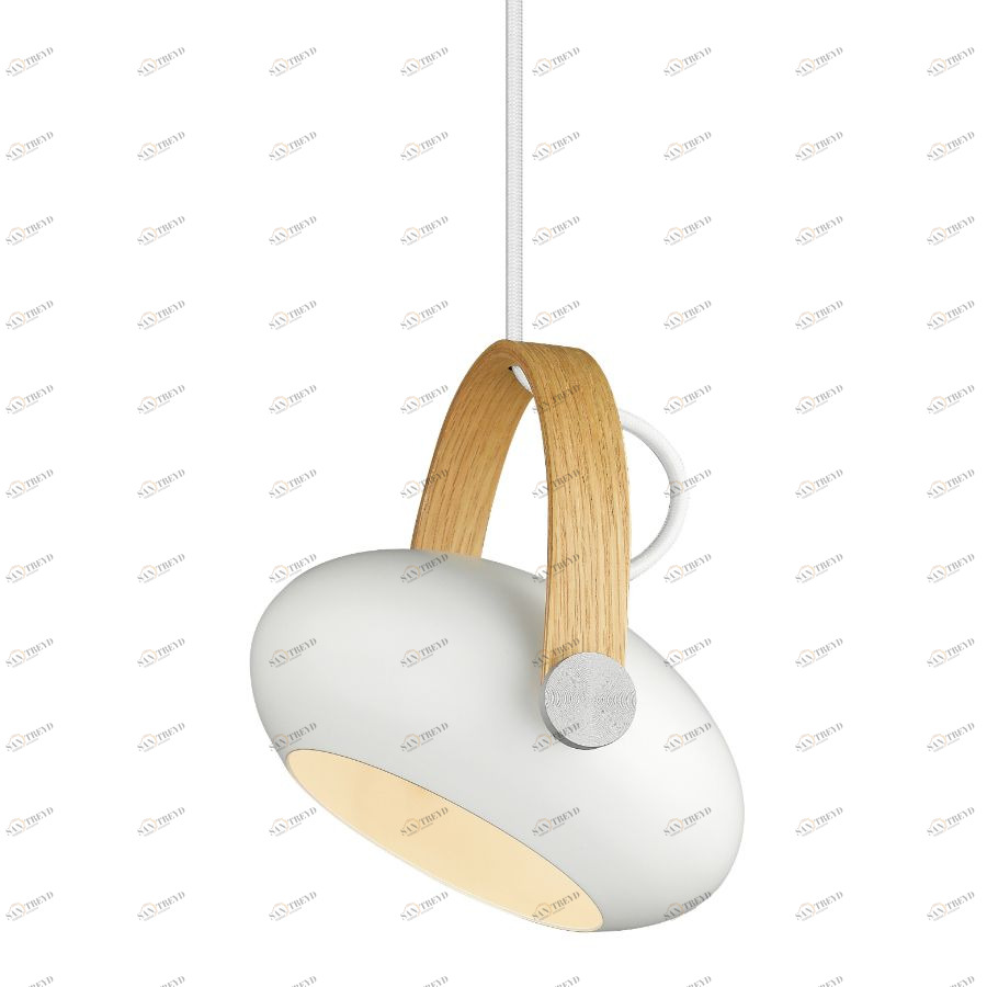 Светильник подвесной D.C, Ø18, белый/дуб Halo Design 734290