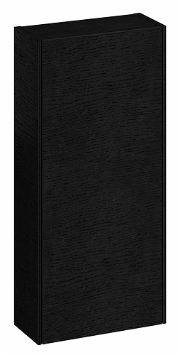 42534 IFO Sense верхний шкаф с дверцей, шпон дуба Черный - Вид №6