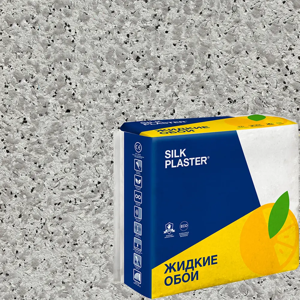 82736051 Жидкие обои Silk Plaster Absolute А421 1.3 кг цвет серый STLM-0035078