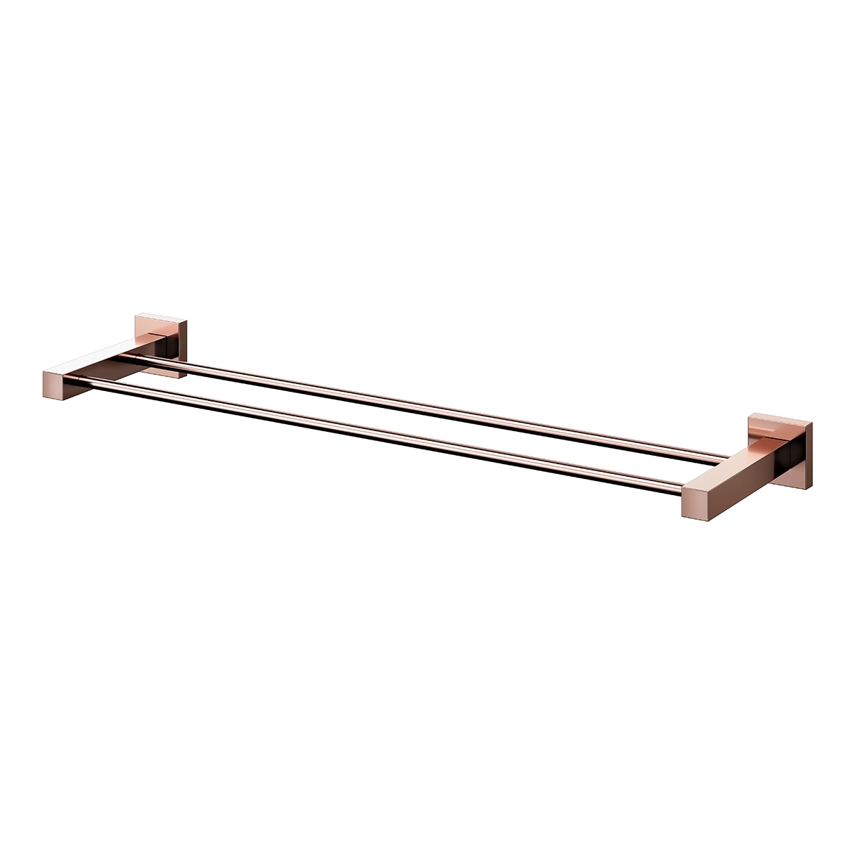 00641830 Двойная вешалка для полотенец из полированного золота Docol SQUARE