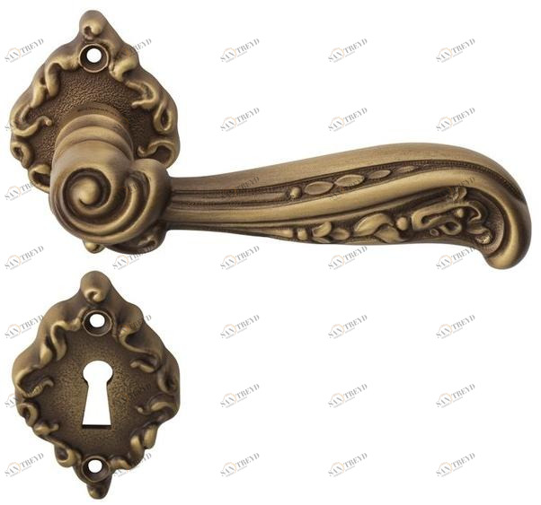 LINEA CALI' Ручка из хромированной латуни на розетке с замком Nature sun-id-1373881