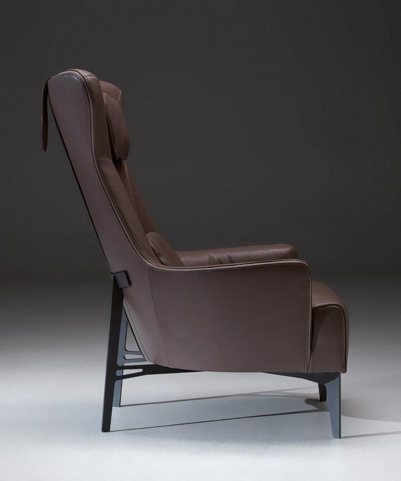 Borzalino Кожаное кресло Bergere sun-id-1423284 - Вид №2